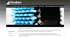 Desktop Screenshot of houben-buersten.de
